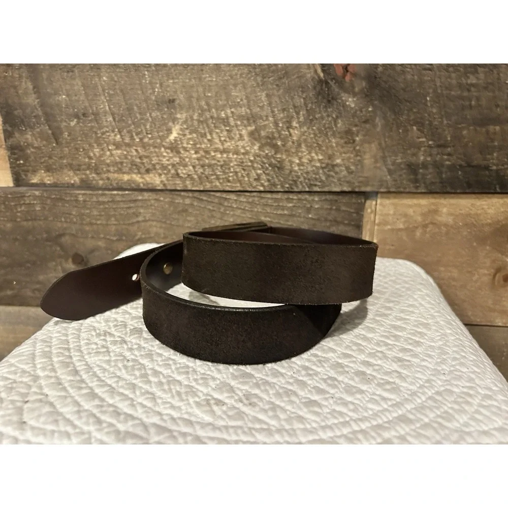 Banana‎ Republic Men's Brown Adjustable Dress Belt Brass Buckle Solid Size 34